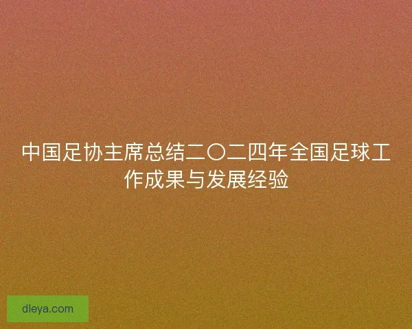 中国足协主席总结二〇二四年全国足球工作成果与发展经验